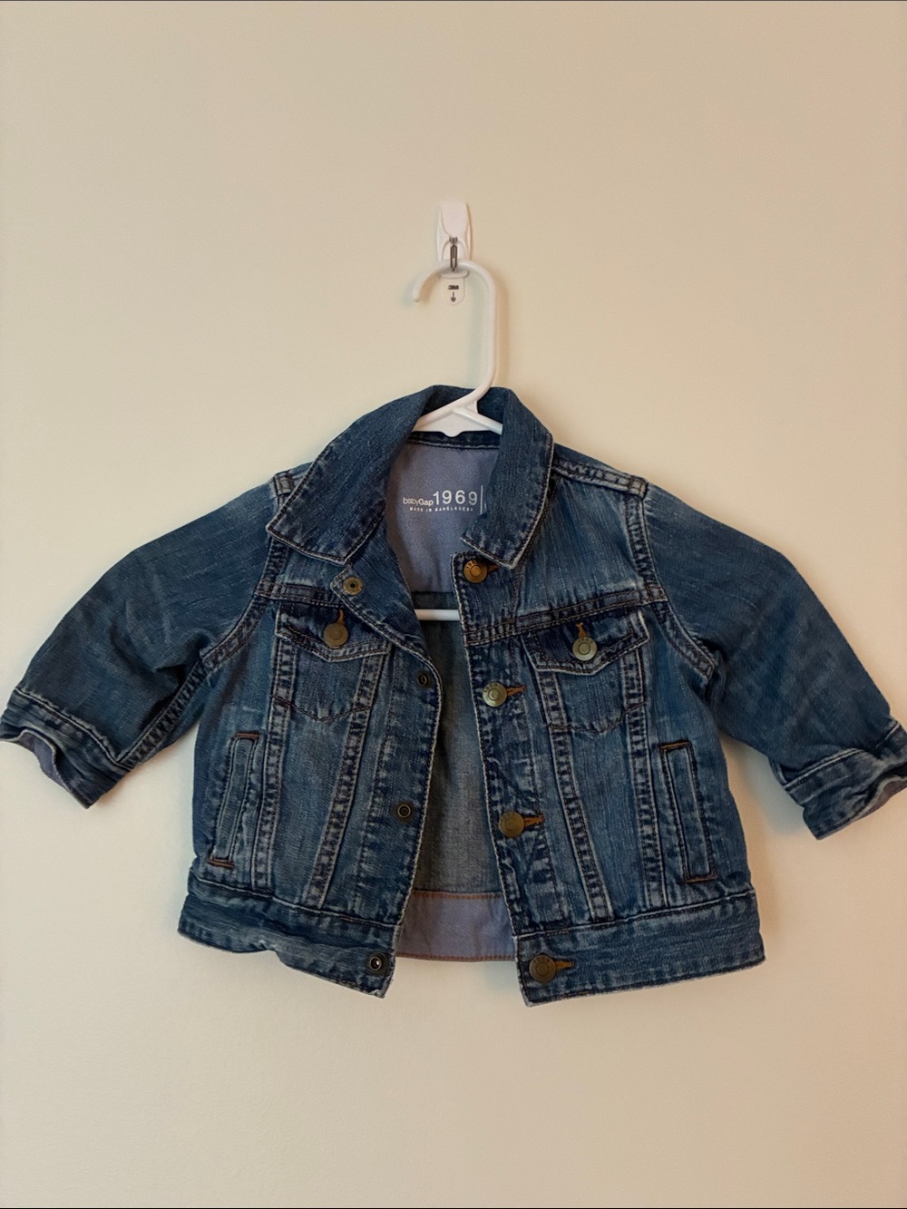 GAP Dark Blue Kids Denim Trucker Jacket